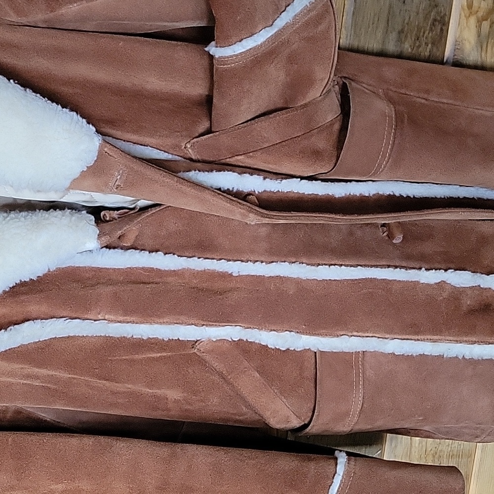 Leather Jacket With Shearling Collar - image 2